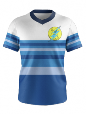 Podiumwear Crewneck/V-Neck Jerseys - Silver Series (Baseball) Side View