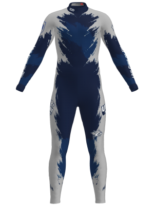Podiumwear Unisex Gold One-Piece Race Suit (Nordic Skiing) Front View