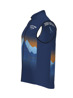 Podiumwear Silver Vest Unisex (Nordic Skiing) Side View