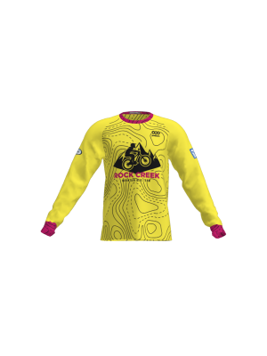 Podiumwear Unisex Silver Long Sleeve Tech Tee (Cycling) Front View