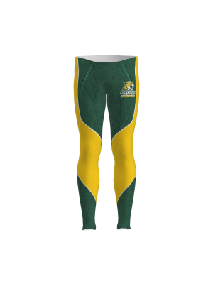 Podiumwear Men's Gold Two-Piece Race Suit (Nordic Skiing) Front View