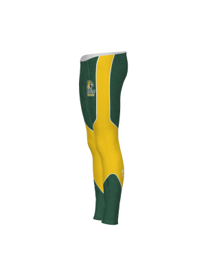 Podiumwear Women's Gold Two-Piece Race Suit (Nordic Skiing) Side View