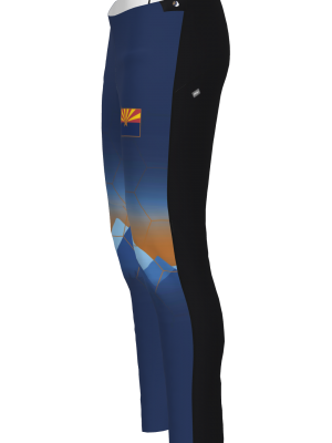 Podiumwear Women's Gold Warm-Up Pant (Nordic Skiing) Side View