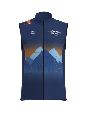 Podiumwear Silver Vest Unisex (Nordic Skiing) Front View