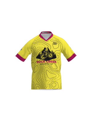Podiumwear Women's Silver Short Sleeve MTB Jersey (Cycling) Front View
