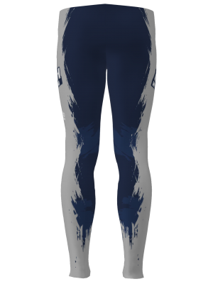 Podiumwear Men's Gold Two-Piece Race Suit (Nordic Skiing) Back View
