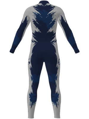Podiumwear Unisex Gold One-Piece Race Suit (Nordic Skiing) Back View