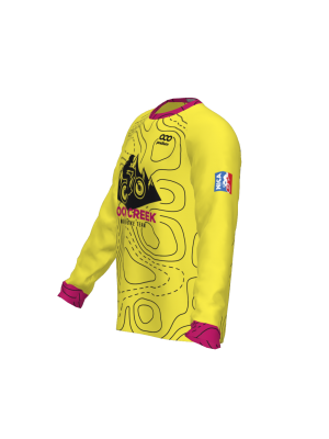 Podiumwear Unisex Silver Long Sleeve Tech Tee (Cycling) Side View