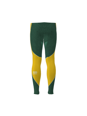 Podiumwear Women's Gold Two-Piece Race Suit (Nordic Skiing) Back View