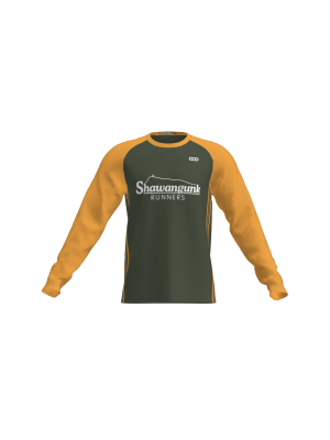 Podiumwear Unisex Crew Neck LS Tee (Running) Front View