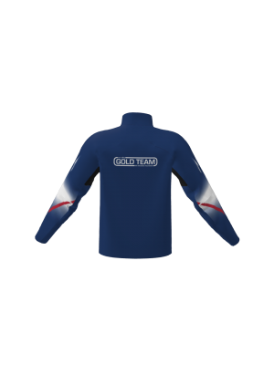 Podiumwear Gold Jacket Women's (Nordic Skiing) Back View