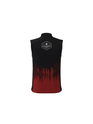 Podiumwear Silver Vest Unisex (Nordic Skiing) Back View