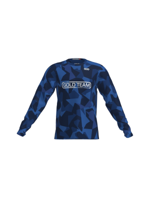 Podiumwear Unisex Crew Neck LS Tee (Running) Front View
