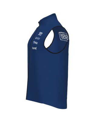 Podiumwear Silver Vest Unisex (Nordic Skiing) Side View