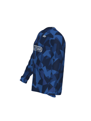 Podiumwear Unisex Crew Neck LS Tee (Running) Side View
