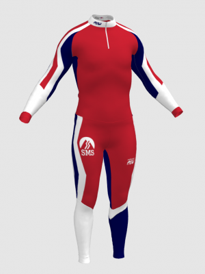 Podiumwear Unisex Silver Two-Piece Race Suit