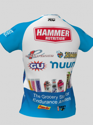 Podiumwear Women's V-Neck Tee (Nordic Skiing) Back View