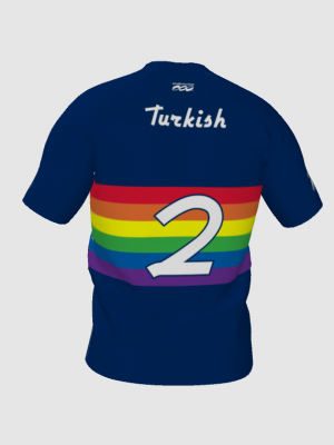 Podiumwear Men's V-Neck Tee (Nordic Skiing) Back View