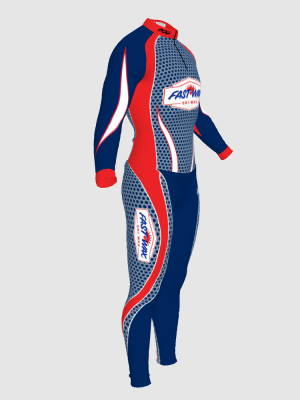 Podiumwear Unisex Silver Two-Piece Race Suit