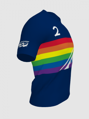 Podiumwear Men's V-Neck Tee (Nordic Skiing) Side View