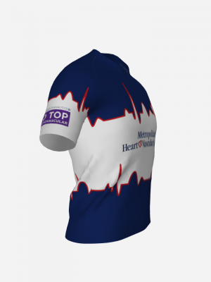 Podiumwear Men's Crew Neck Tee (Running) Side View