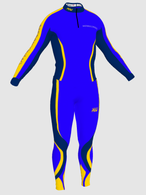 Podiumwear Unisex Silver Two-Piece Race Suit