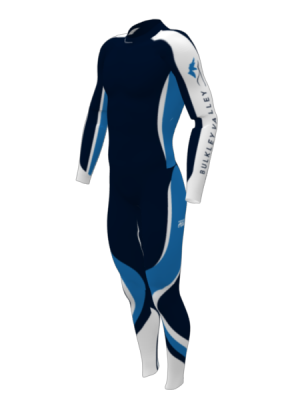 Podiumwear Unisex Silver Two-Piece Race Suit