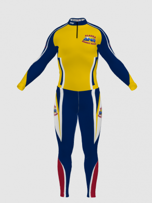 Podiumwear Unisex Silver Two-Piece Race Suit