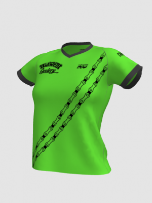 Podiumwear Women's V-Neck Tee (Nordic Skiing) Front View