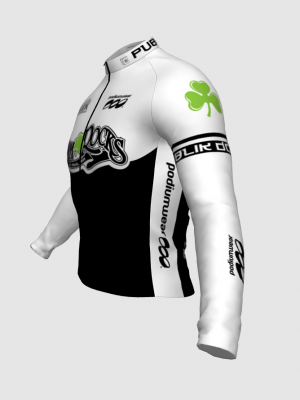 Podiumwear Men's Silver Long Sleeve Jersey