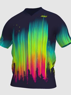 Podiumwear Men's V-Neck Tee (Nordic Skiing) Front View