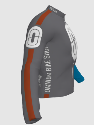 Podiumwear Men's Silver Long Sleeve Jersey