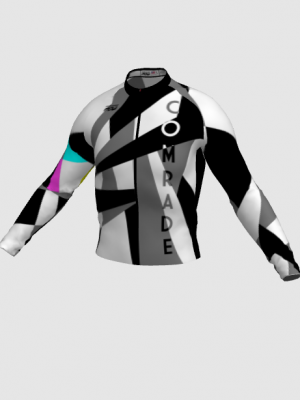 Podiumwear Men's Silver Long Sleeve Jersey