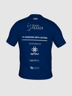 Podiumwear Men's Crew Neck Tee (Running) Back View