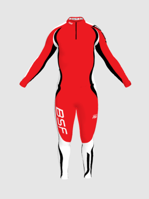 Podiumwear Unisex Silver Two-Piece Race Suit