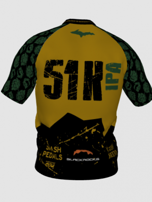 Podiumwear Men's V-Neck Tee (Nordic Skiing) Back View