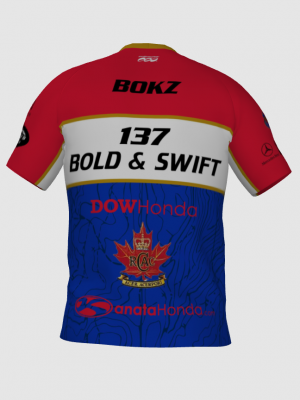 Podiumwear Men's Crew Neck Tee (Running) Back View