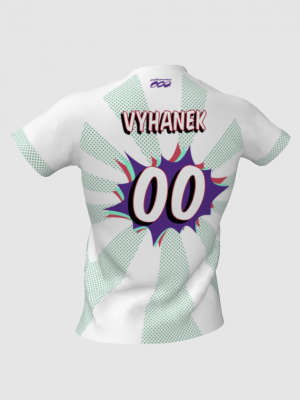 Podiumwear Women's V-Neck Tee (Nordic Skiing) Back View