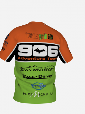 Podiumwear Men's V-Neck Tee (Nordic Skiing) Back View