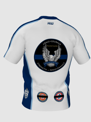 Podiumwear Men's V-Neck Tee (Nordic Skiing) Back View