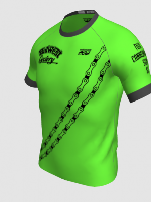 Podiumwear Men's Crew Neck Tee (Running) Front View