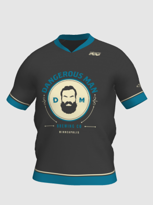 Podiumwear Men's V-Neck Tee (Nordic Skiing) Front View