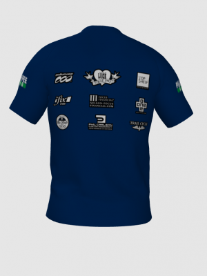 Podiumwear Men's Crew Neck Tee (Running) Back View
