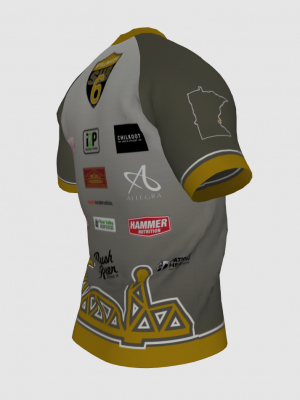Podiumwear Men's V-Neck Tee (Nordic Skiing) Side View