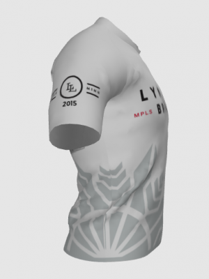 Podiumwear Men's V-Neck Tee (Nordic Skiing) Side View