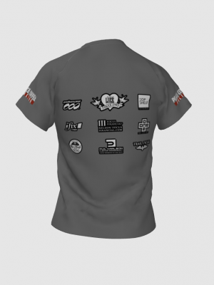 Podiumwear Women's Crew Neck Tee (Nordic Skiing) Back View