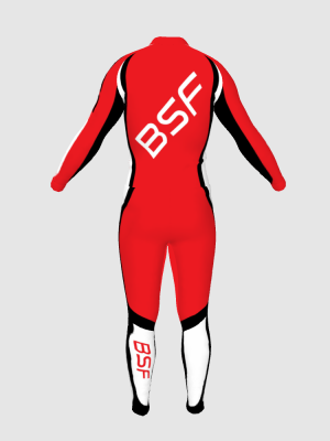 Podiumwear Unisex Silver Two-Piece Race Suit