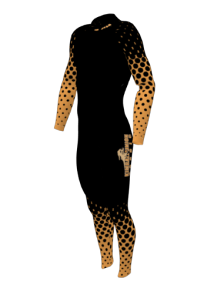 Podiumwear Unisex Silver Two-Piece Race Suit (Nordic Skiing) Front View