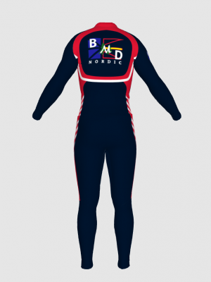 Podiumwear Unisex Silver Two-Piece Race Suit