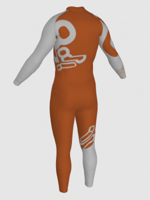 Podiumwear Unisex Bronze Two-Piece Race Suit